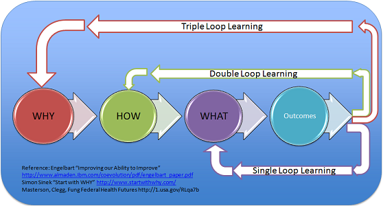 Single loop learning organisation example.